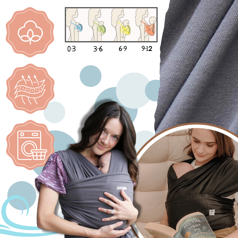 Porte-bébé ergonomique et respirant