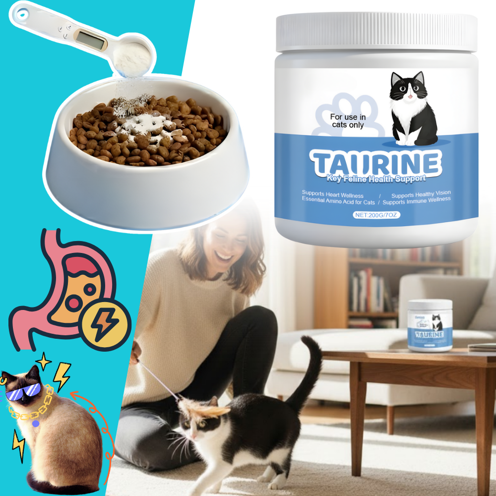 Complément alimentaire à base de taurine pour chats