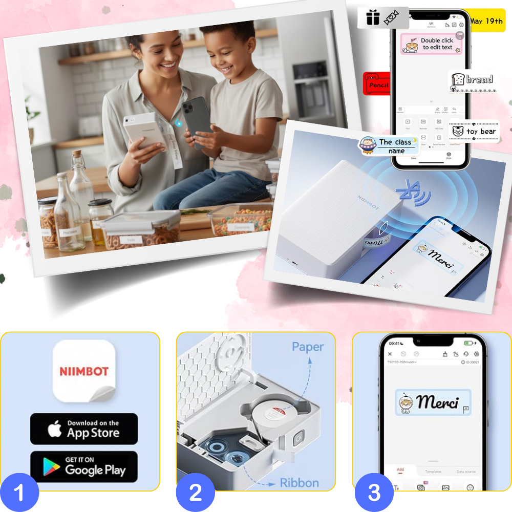 Imprimante thermique portable pour étiquettes
