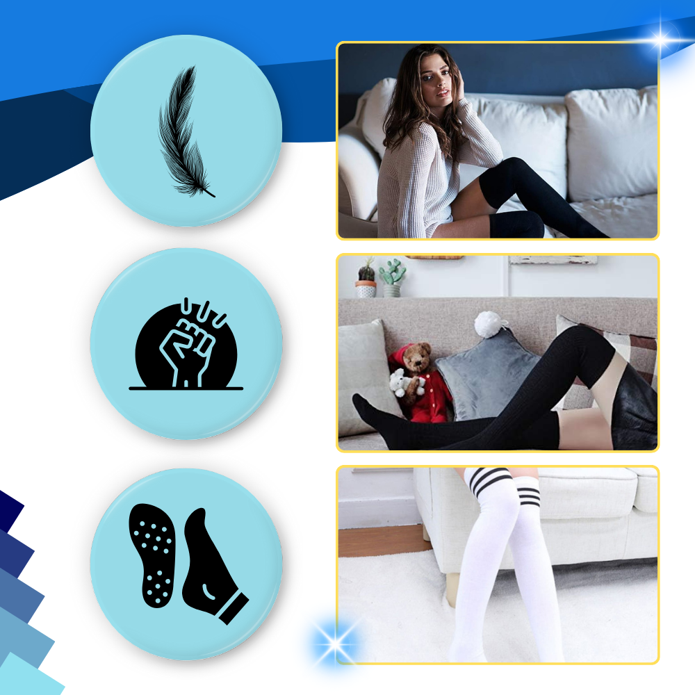 Chaussettes cuissardes renforcées pour femmes