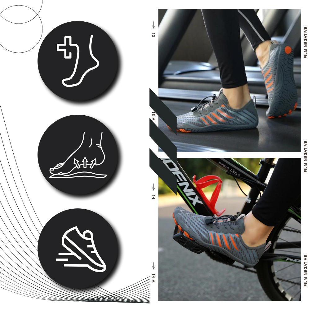 Chaussures orthopédiques ultra-minces à sensation pieds nus