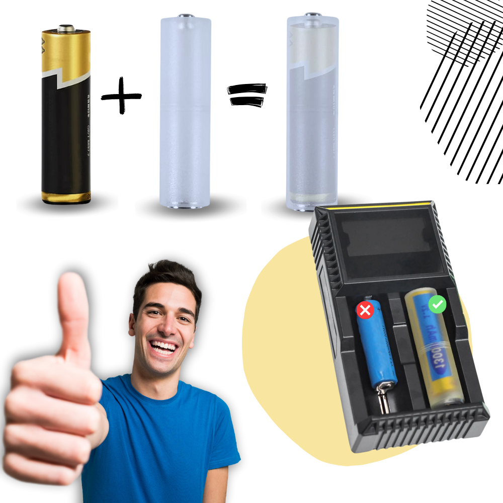 Convertisseur universel de piles AAA à AA