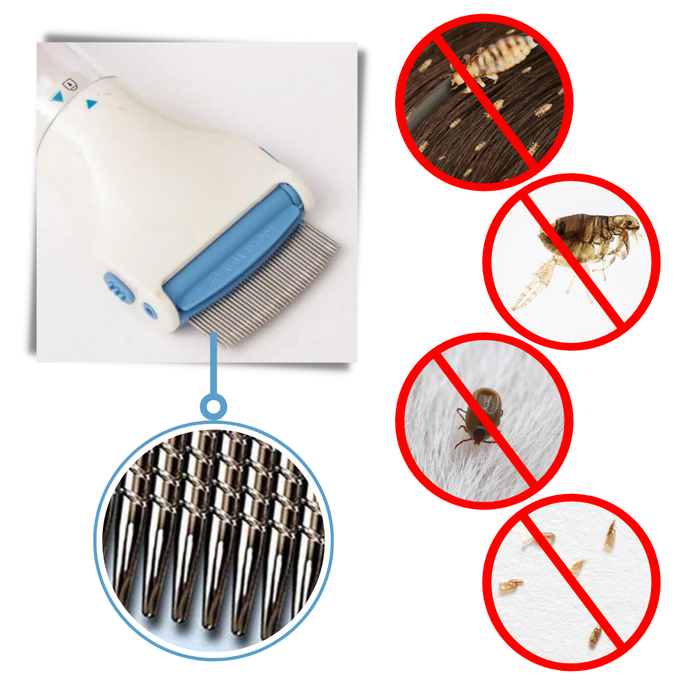 Peigne anti-poux électrique universel