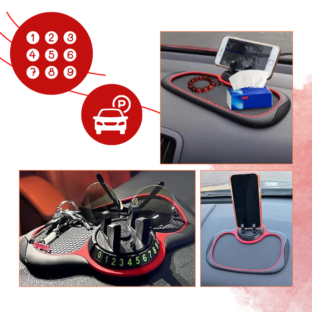 Tapis support antidérapant de téléphone pour voitures