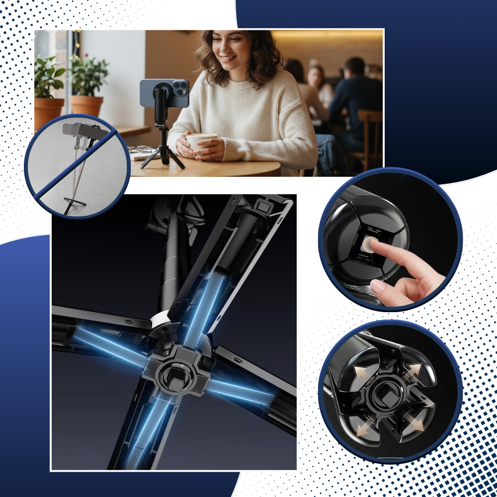 Trépied magnétique pratique et stable