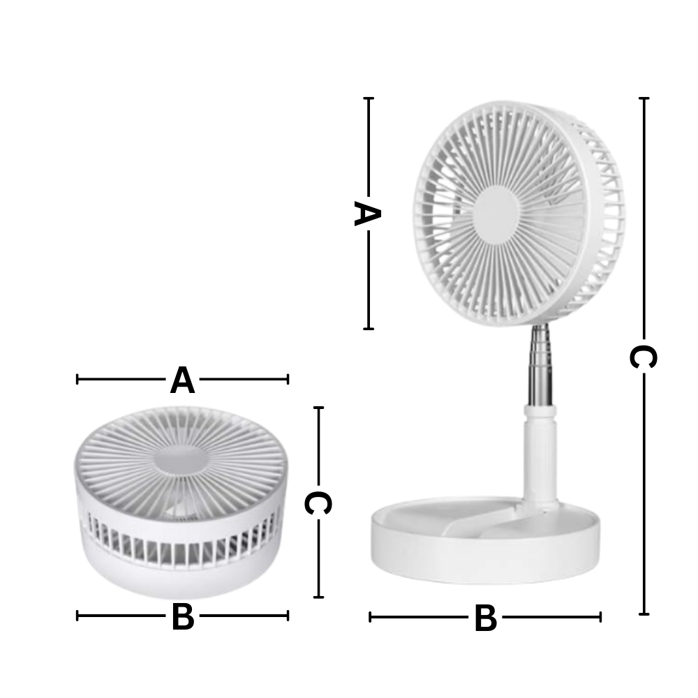 Ventilateur portable à chargement USB