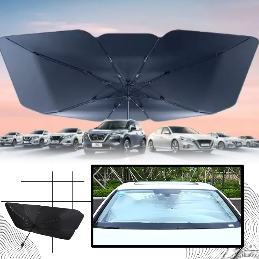 Parapluie pour pare-brise de voiture avec protection UV