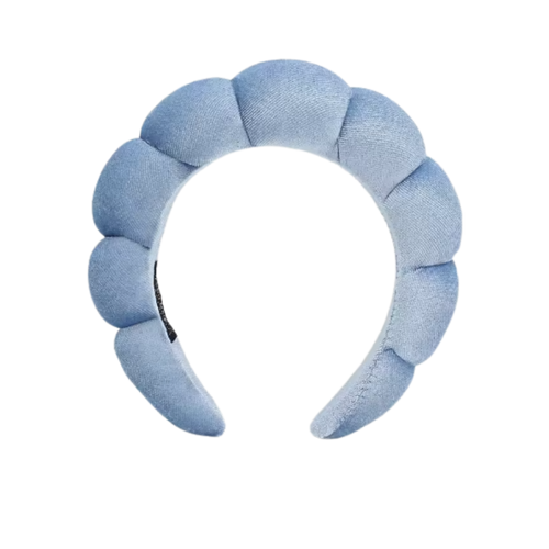Bandeau en velours rembourré pour les soins de la peau