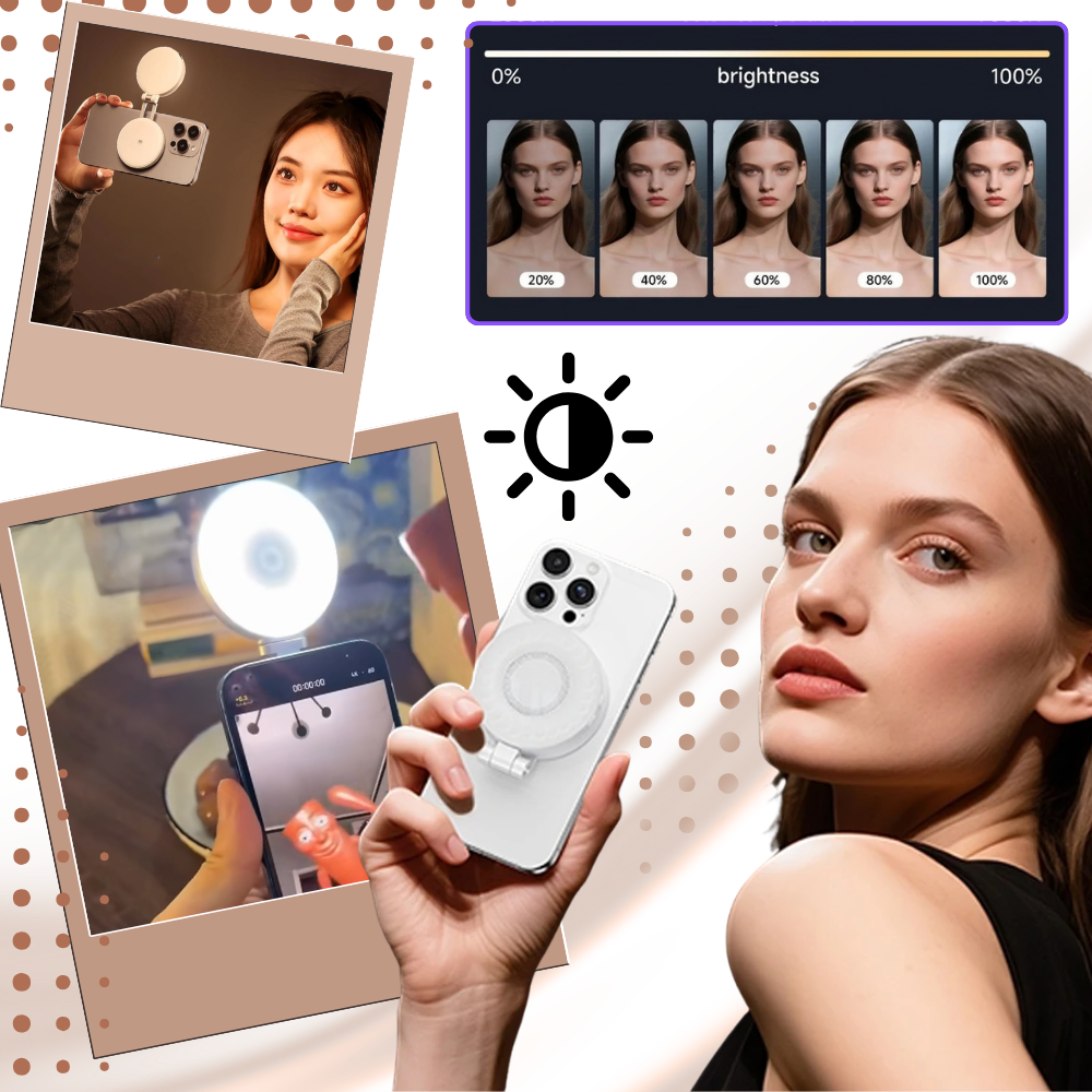 Accessoire d'éclairage polyvalent pour selfies téléphone
