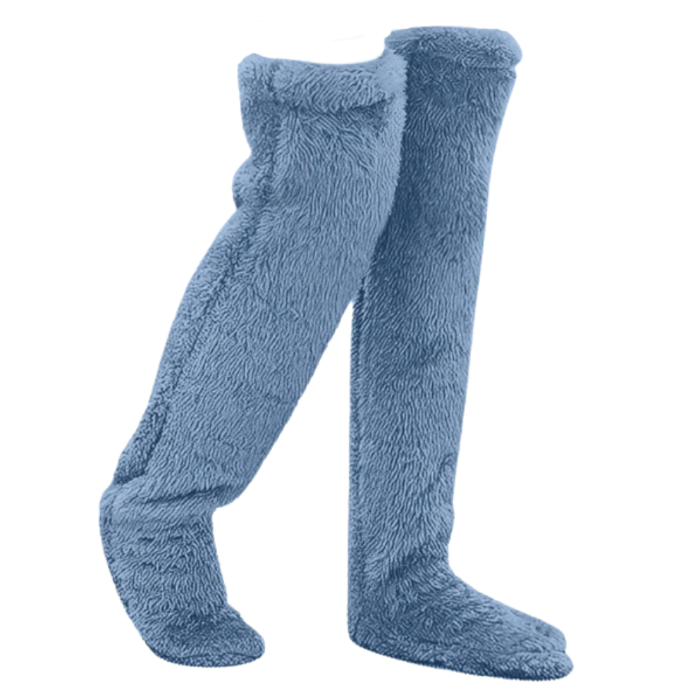 Chaussettes chauffantes longues et moelleuses