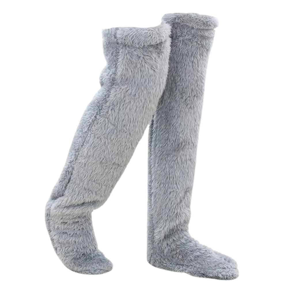 Chaussettes chauffantes longues et moelleuses