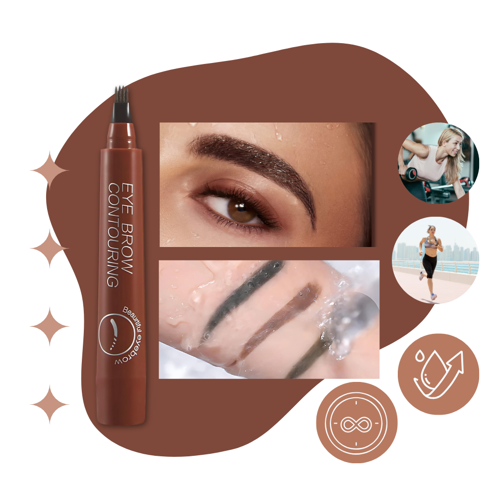 Stylo à sourcils liquide résistant à l'eau