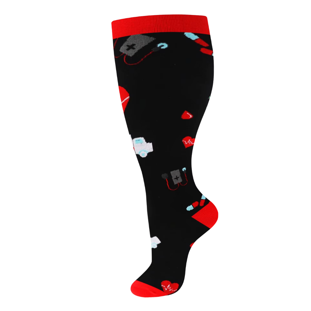 Chaussettes de compression larges et respirantes