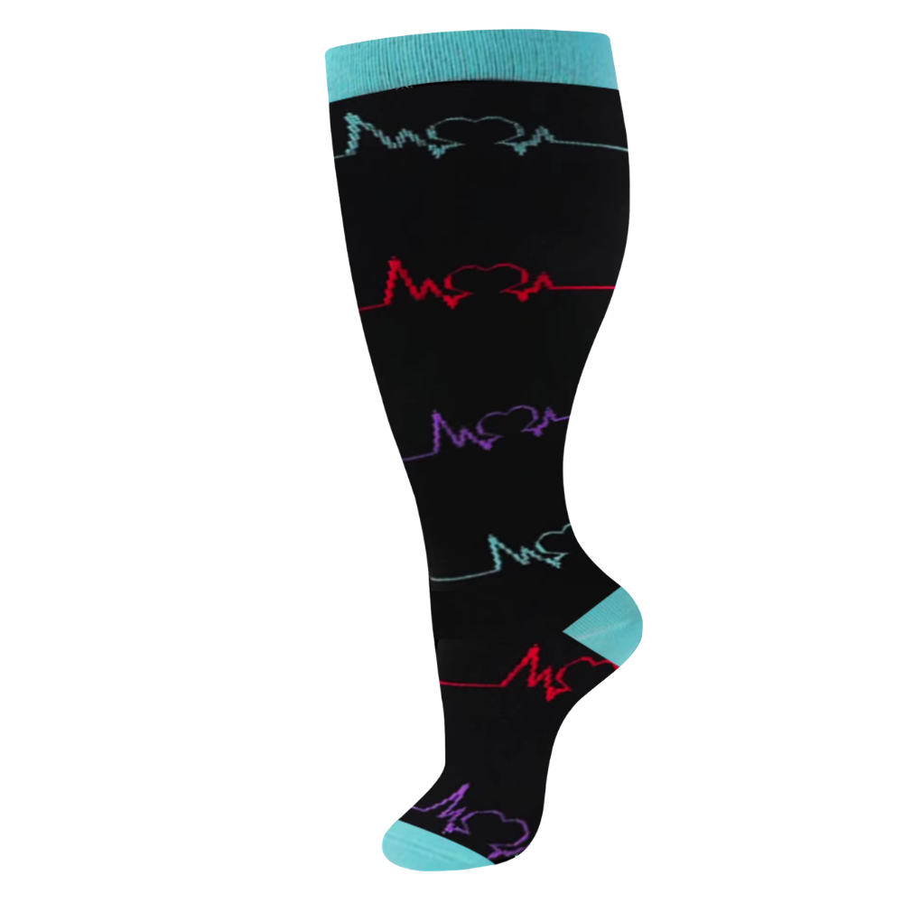 Chaussettes de compression larges et respirantes