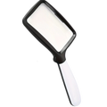 Loupe de lecture rectangulaire large avec éclairage LED intégré