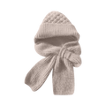 Bonnet à capuche en tricot coupe-vent avec écharpe et protège-oreilles